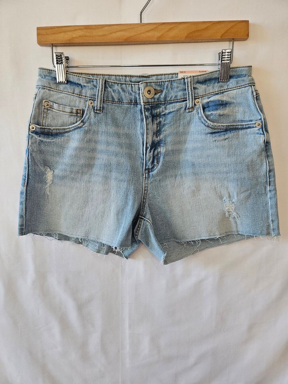 INC Denim Core Shorts Cut Off Light Blue 2/26